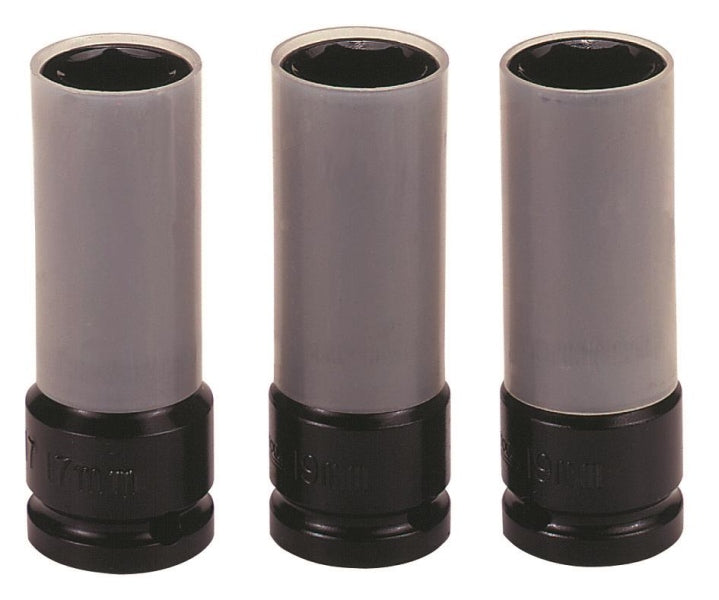 Teng Tools - TNG-118870104 - Set 3 Tubulare Impact pentru Jante 1/2" (17, 19, 21 mm)