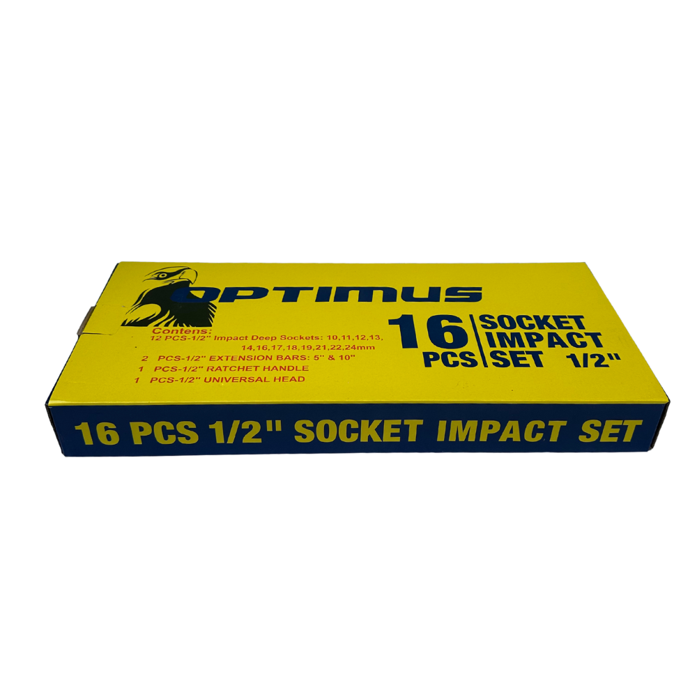 Trusa chei tubulare lungi de impact 16 piese Optimus