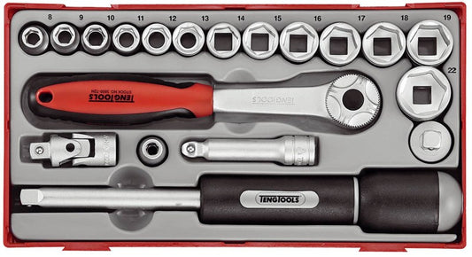 Teng Tools - TNG-03520103 - Set 19 Chei Tubulare 3/8" cu Insert pentru Căruciorul de Atelier