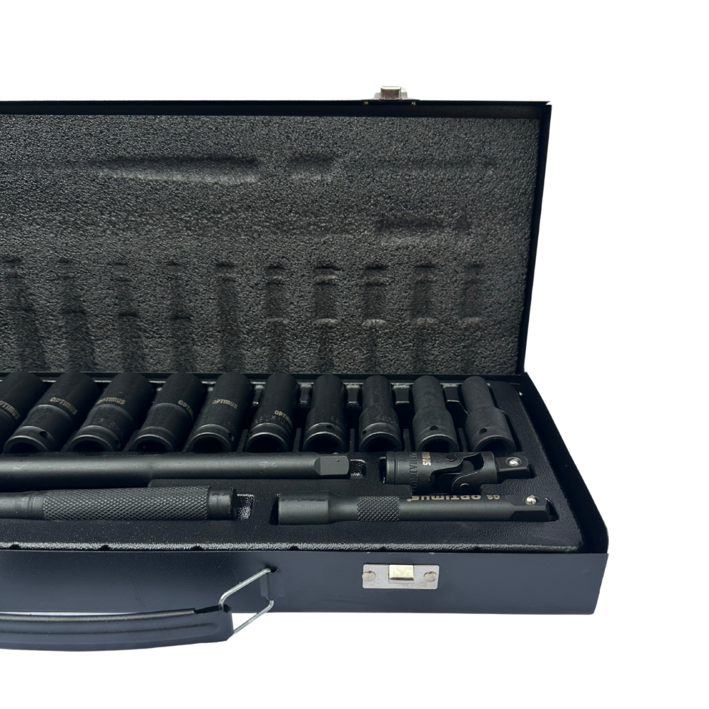 Trusa chei tubulare lungi de impact 16 piese Optimus