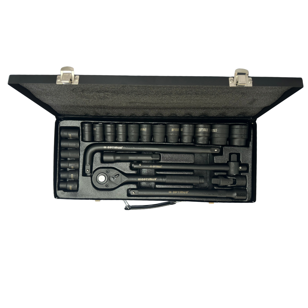 Trusa chei tubulare de impact 1/2, cu 24 piese, Chrome Vanadium