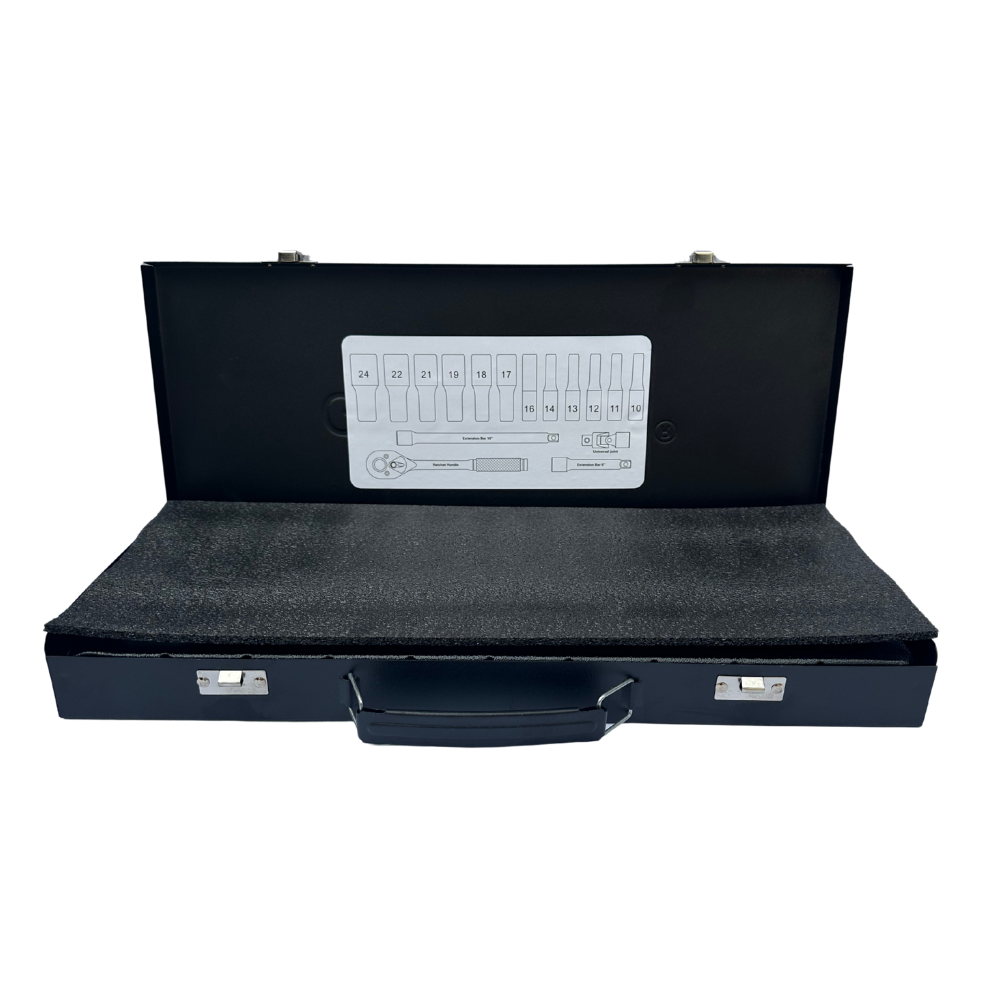 Trusa chei tubulare lungi de impact 16 piese Optimus